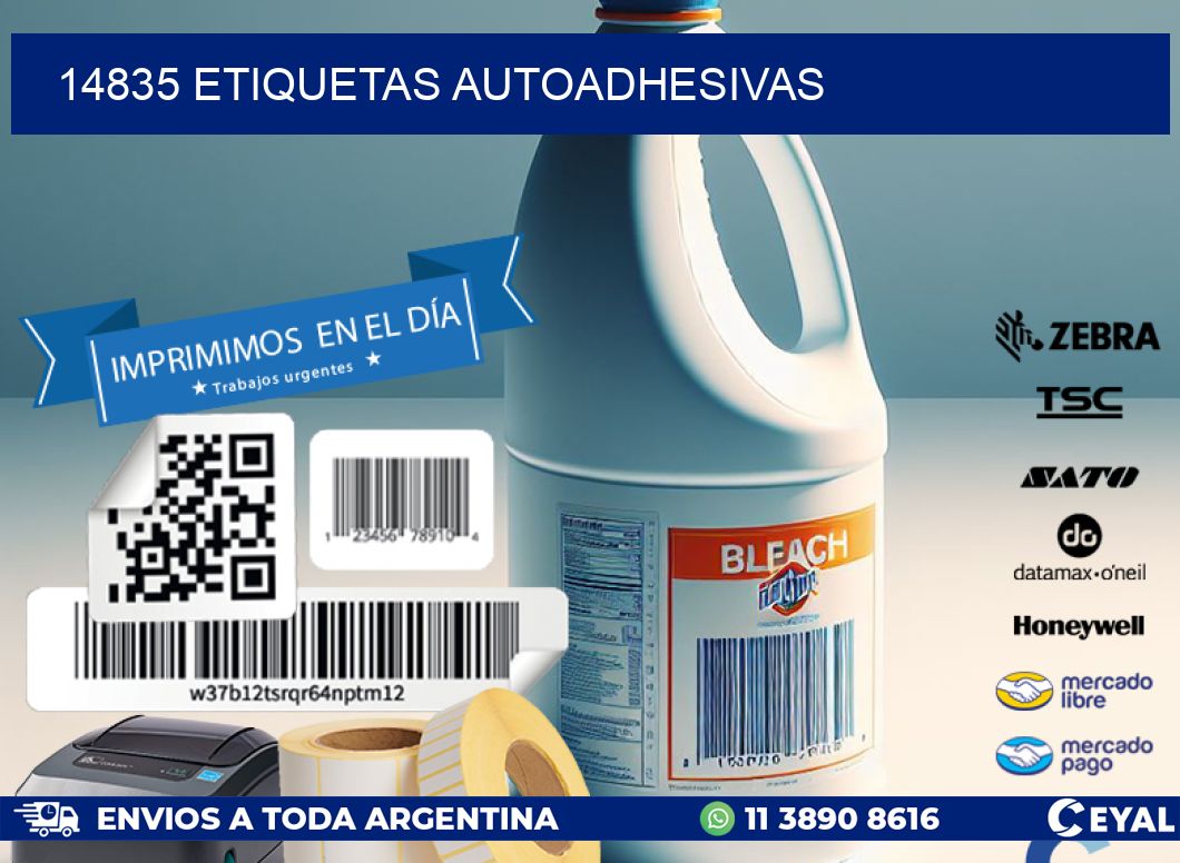14835 ETIQUETAS AUTOADHESIVAS