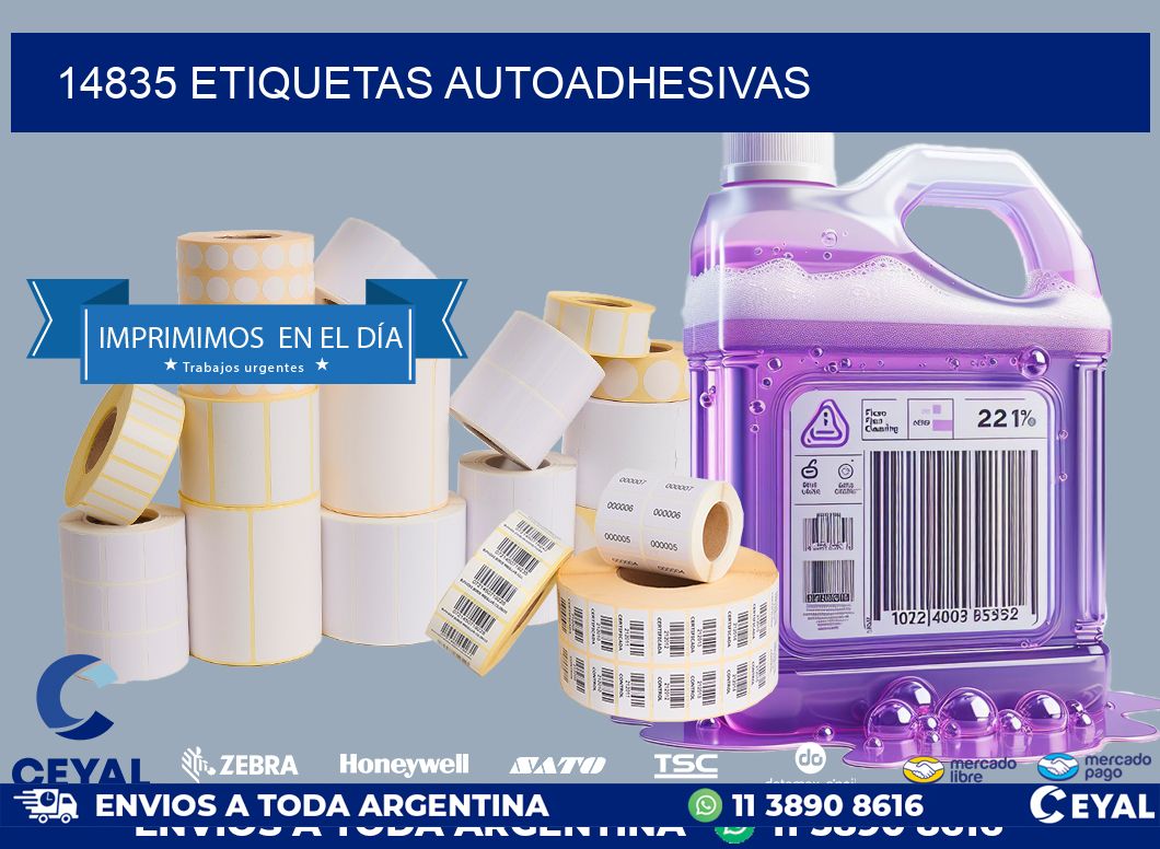 14835 ETIQUETAS AUTOADHESIVAS