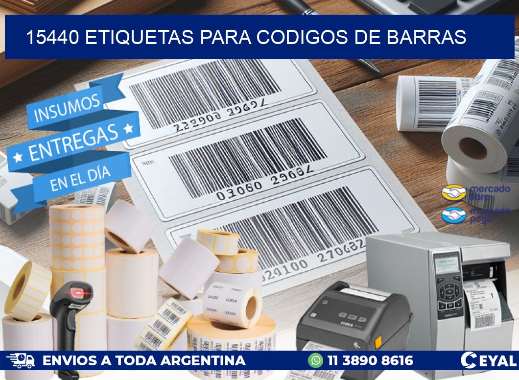 15440 ETIQUETAS PARA CODIGOS DE BARRAS