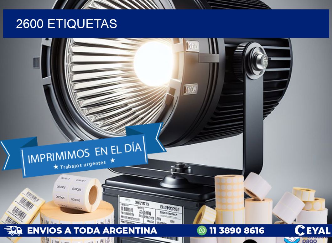 2600 ETIQUETAS