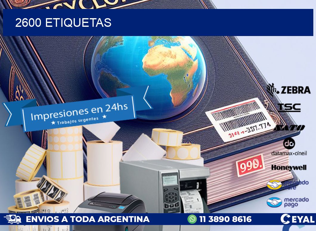 2600 ETIQUETAS