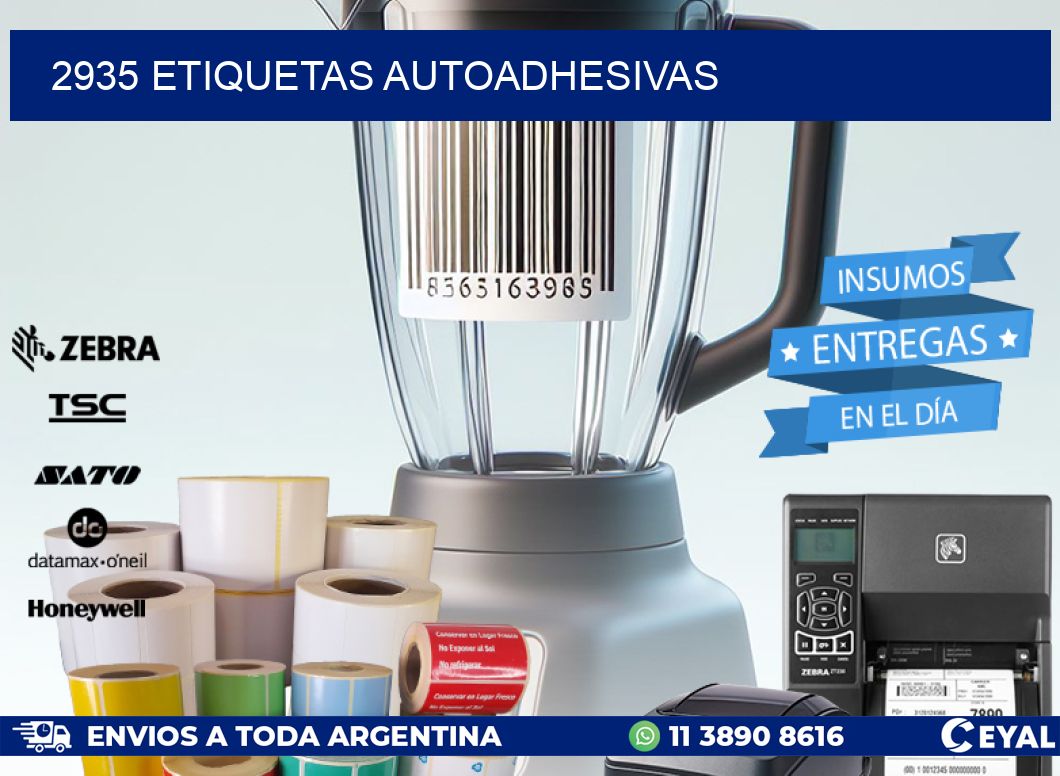 2935 ETIQUETAS AUTOADHESIVAS