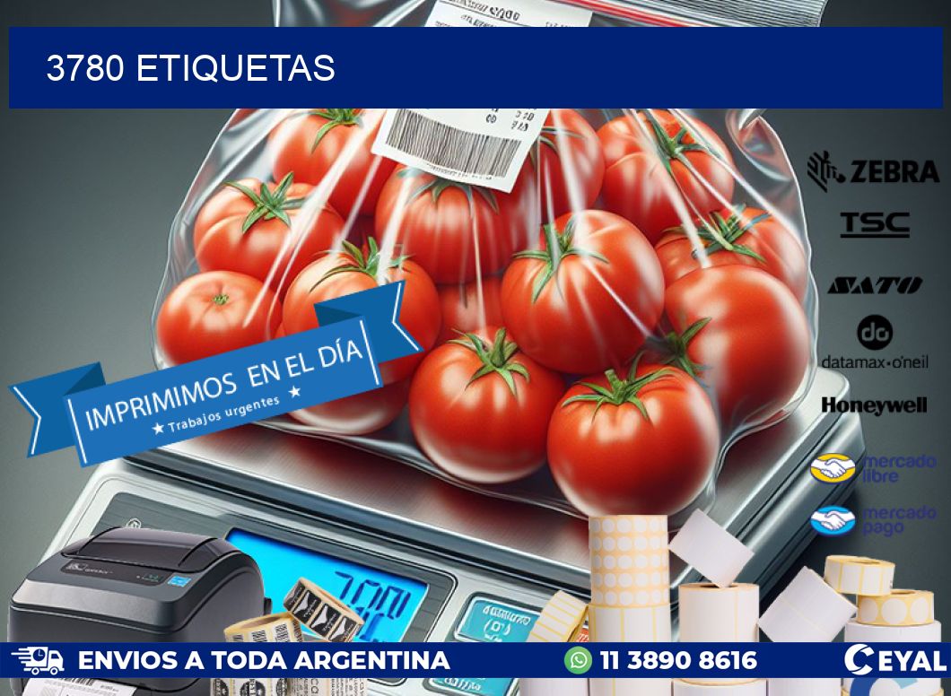 3780 ETIQUETAS