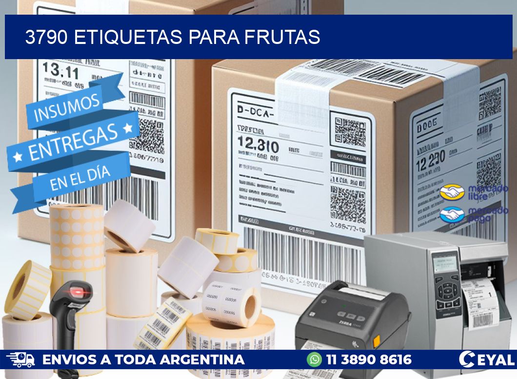 3790 ETIQUETAS PARA FRUTAS