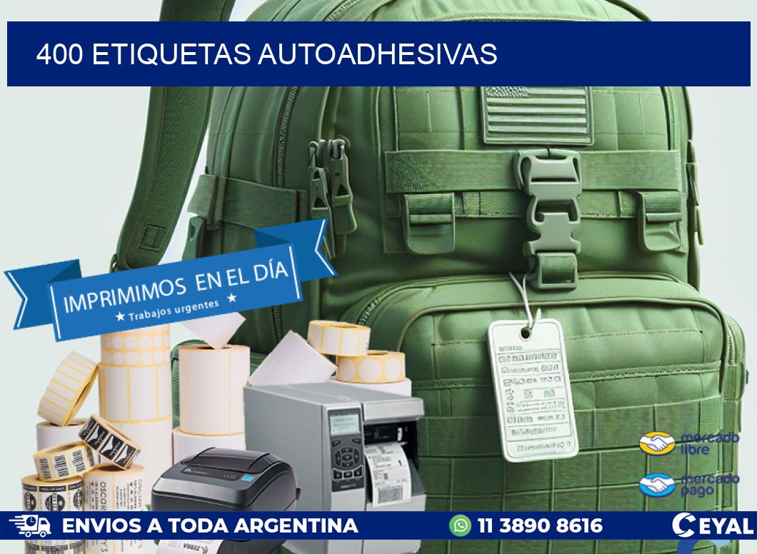 400 ETIQUETAS AUTOADHESIVAS