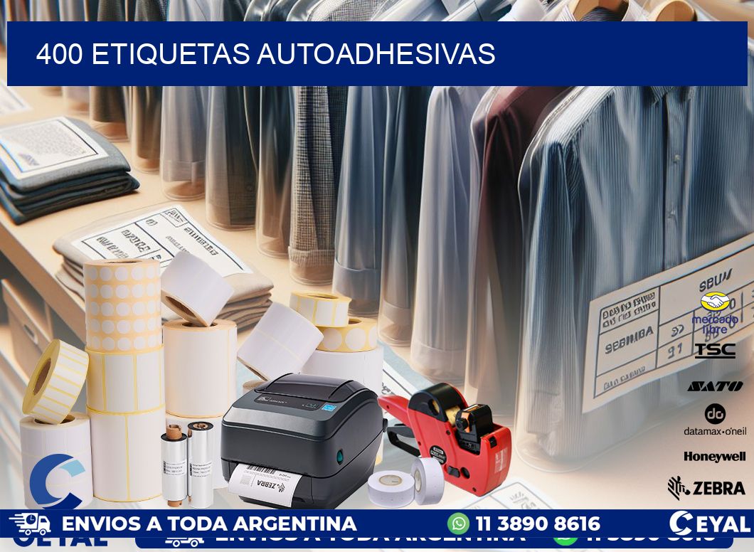 400 ETIQUETAS AUTOADHESIVAS