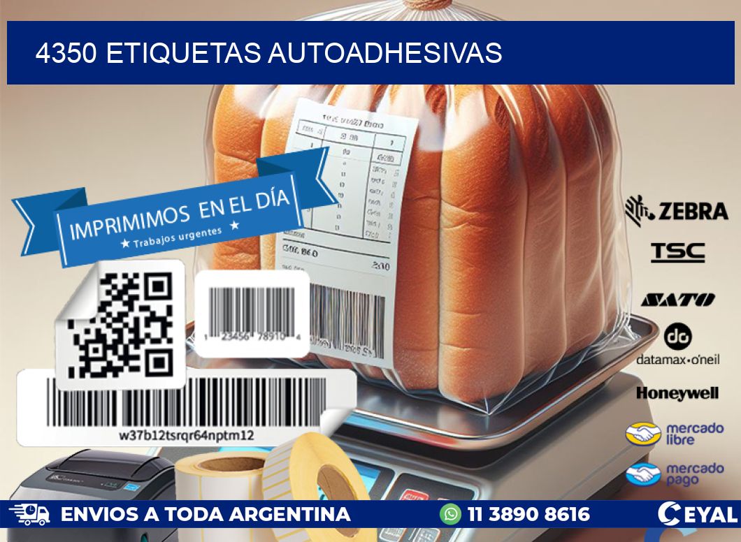 4350 ETIQUETAS AUTOADHESIVAS