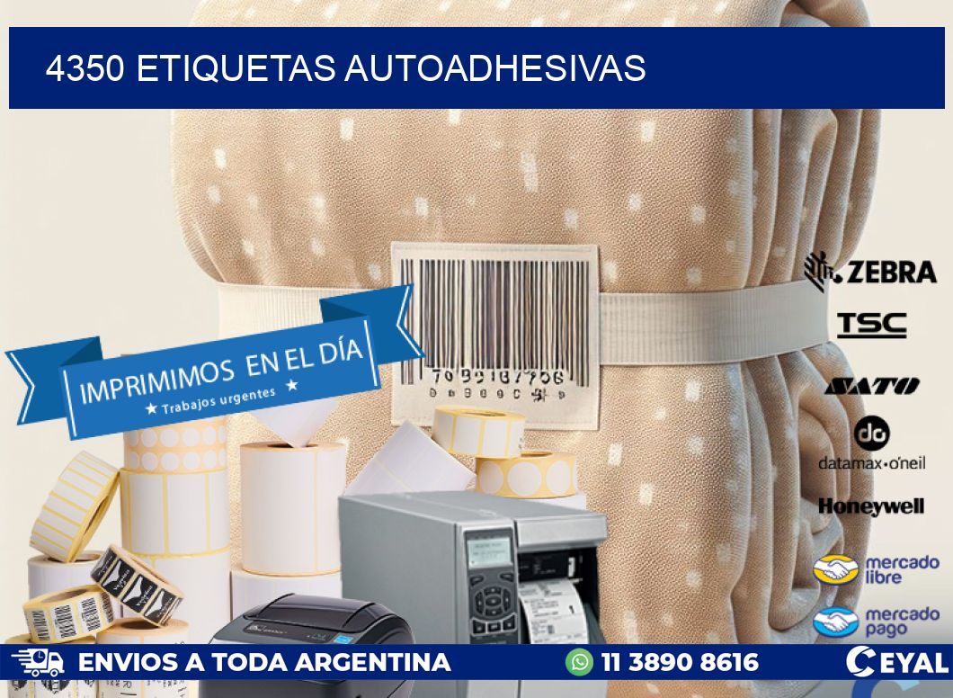 4350 ETIQUETAS AUTOADHESIVAS