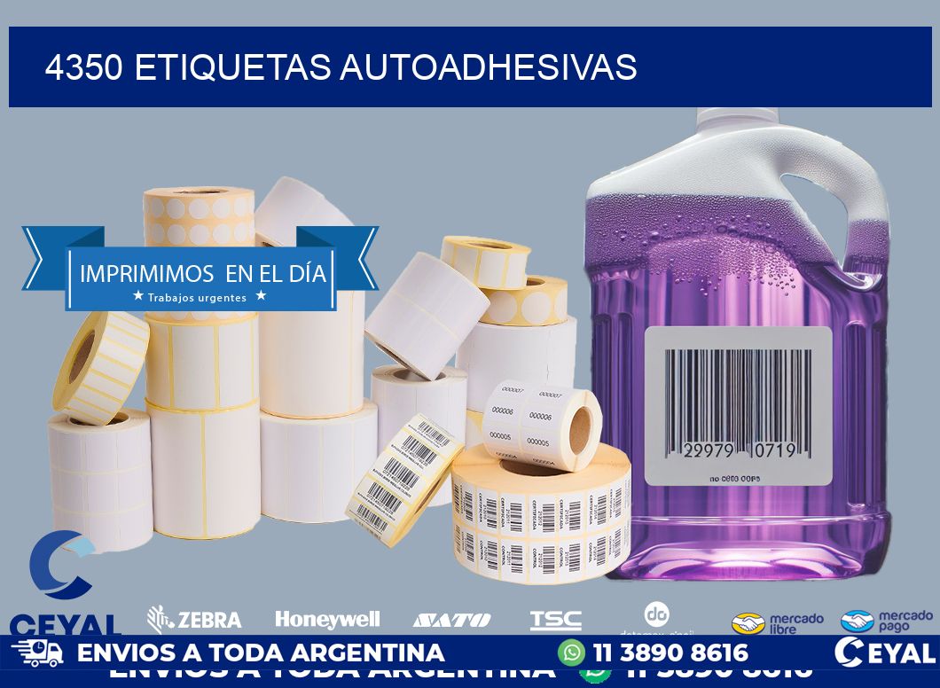 4350 ETIQUETAS AUTOADHESIVAS