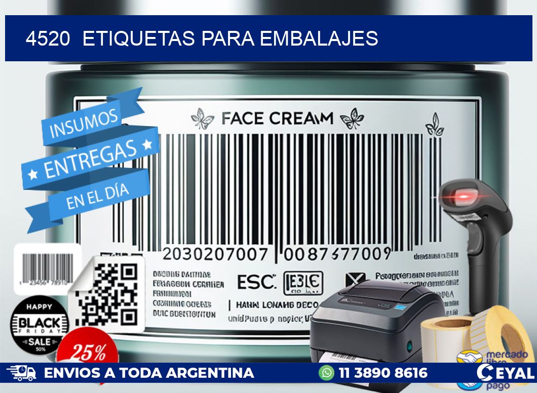 4520  ETIQUETAS PARA EMBALAJES