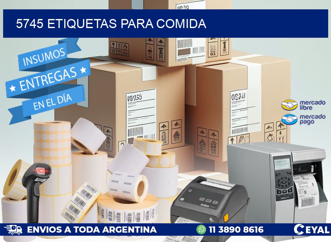 5745 ETIQUETAS PARA COMIDA