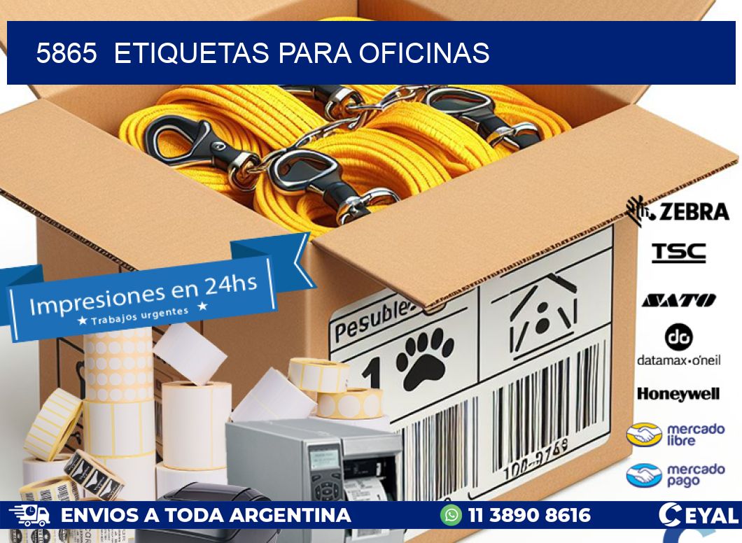 5865  ETIQUETAS PARA OFICINAS