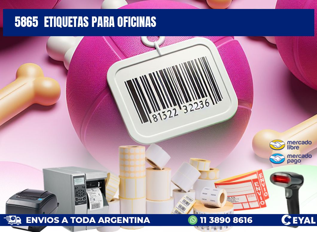5865  ETIQUETAS PARA OFICINAS
