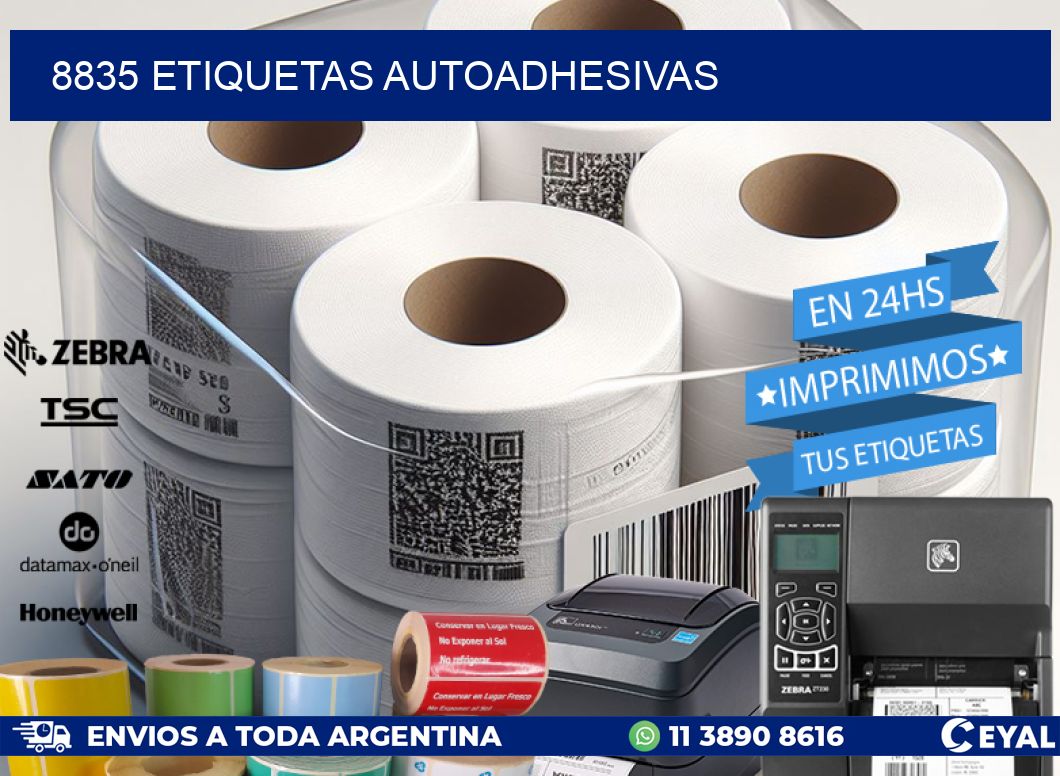 8835 ETIQUETAS AUTOADHESIVAS