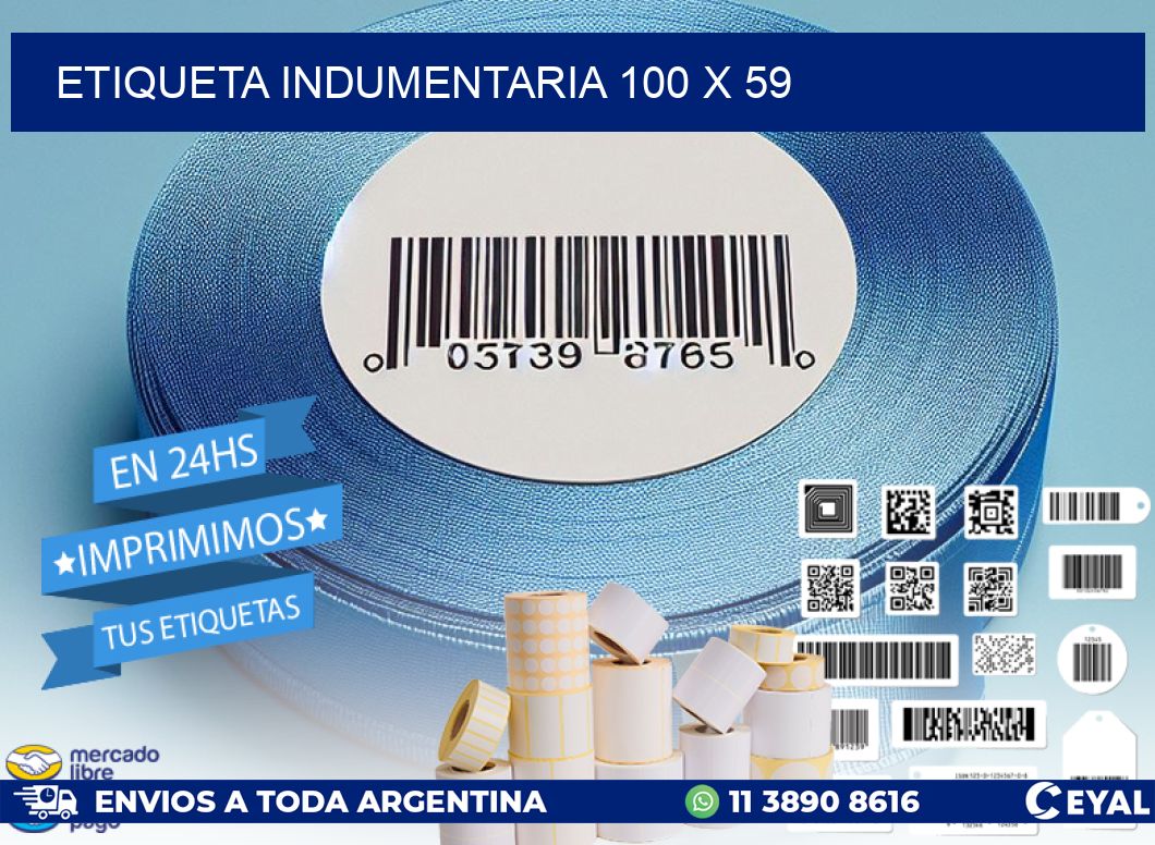 ETIQUETA INDUMENTARIA 100 x 59
