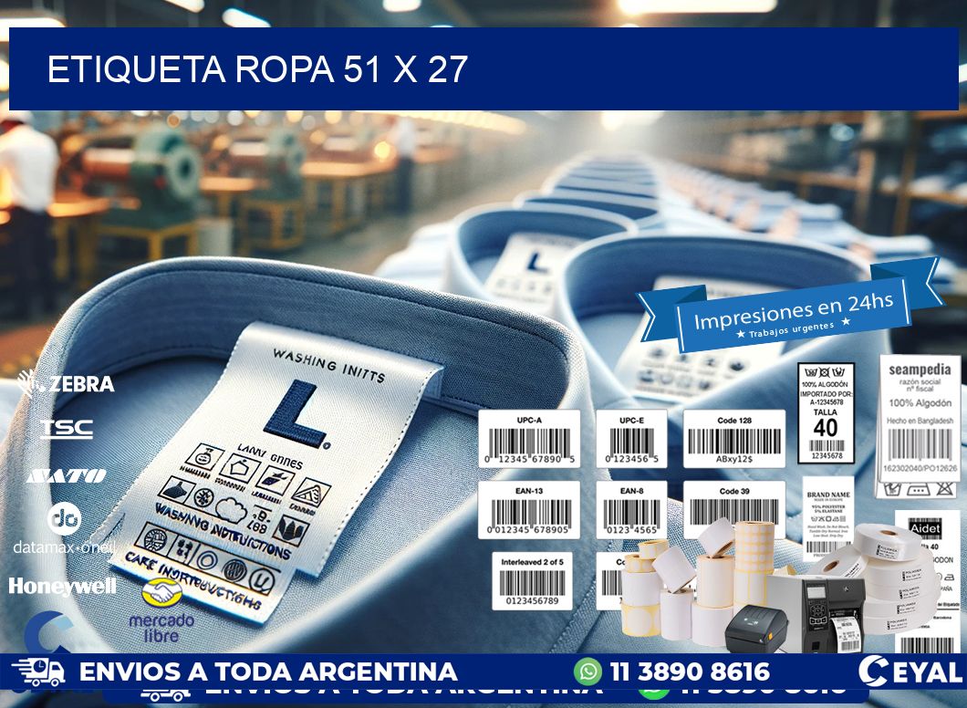 ETIQUETA ROPA 51 x 27