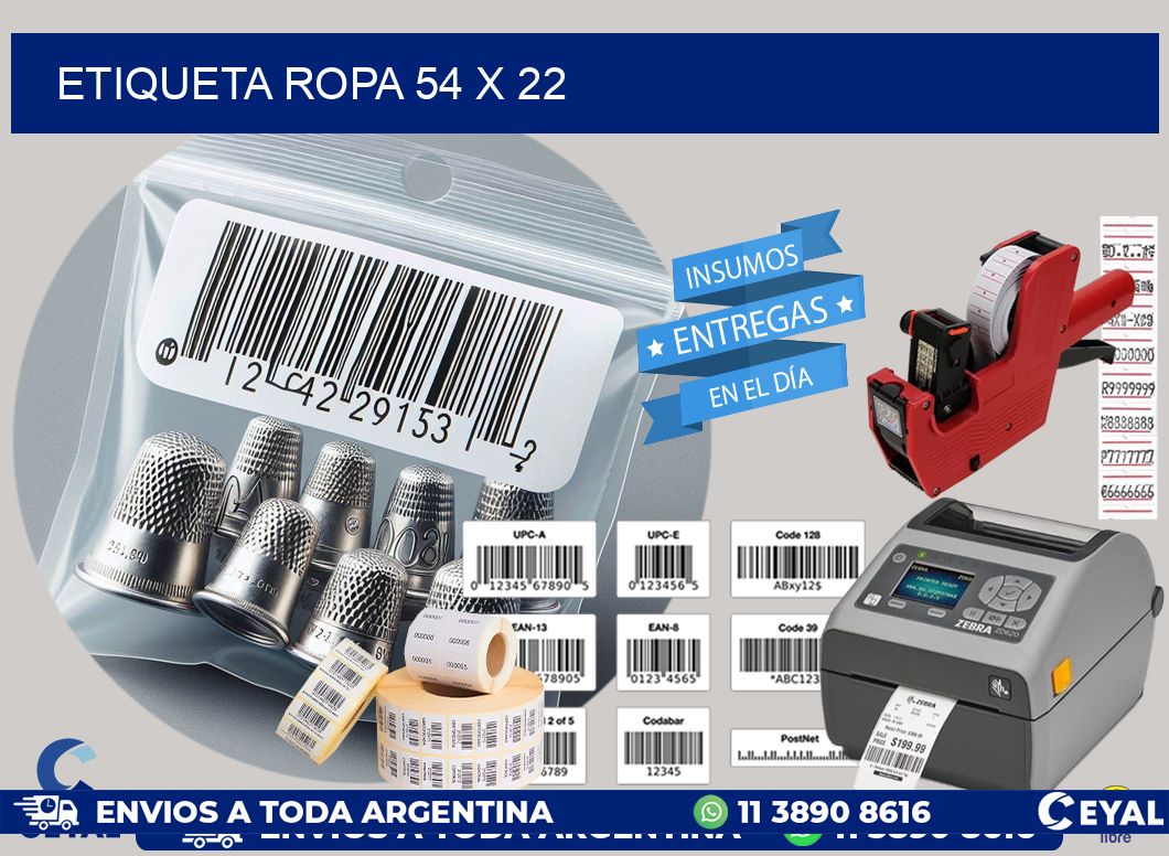 ETIQUETA ROPA 54 x 22