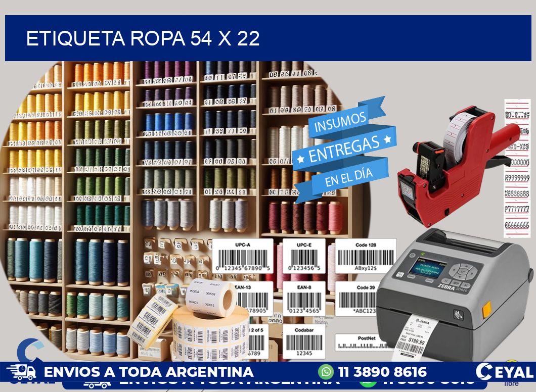 ETIQUETA ROPA 54 x 22