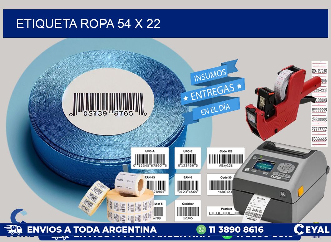 ETIQUETA ROPA 54 x 22