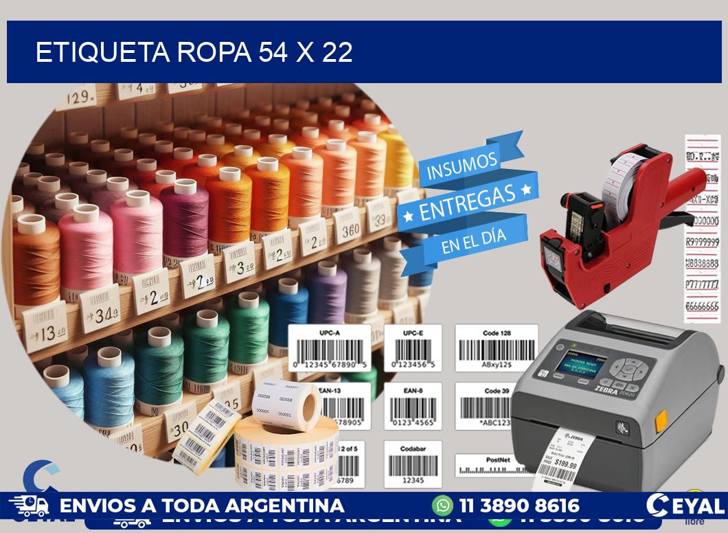 ETIQUETA ROPA 54 x 22