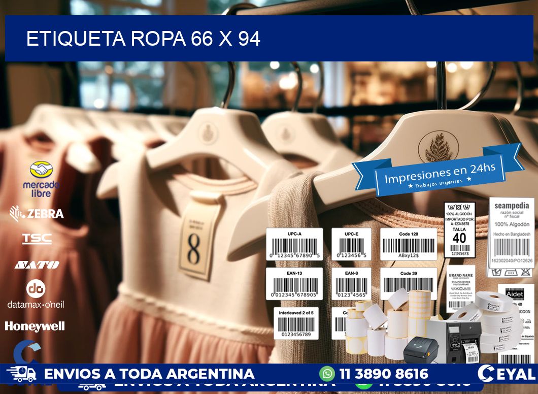 ETIQUETA ROPA 66 x 94