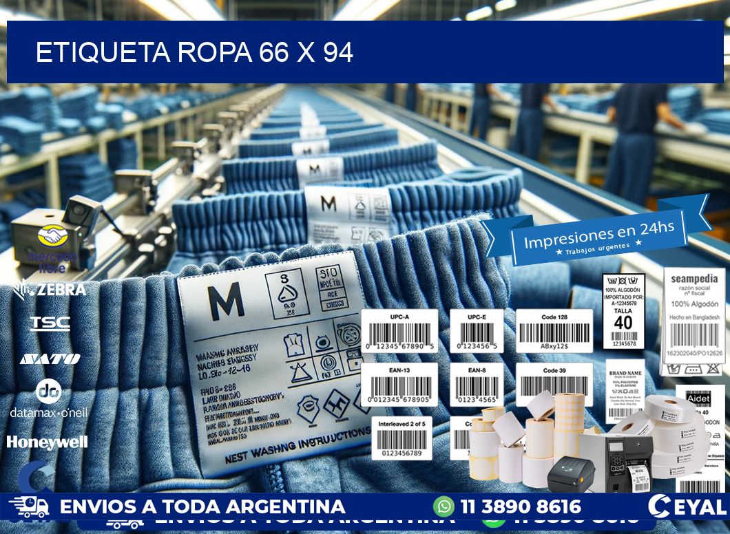 ETIQUETA ROPA 66 x 94