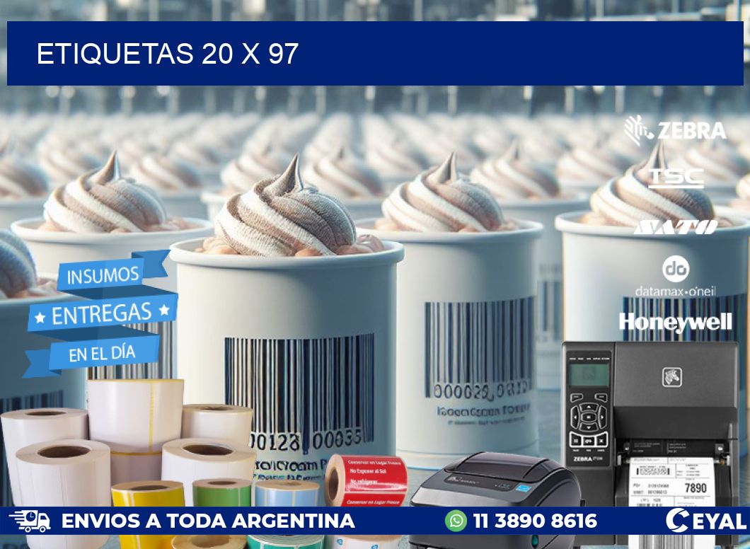 ETIQUETAS 20 x 97