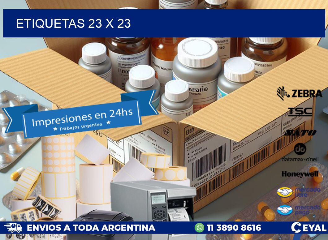 ETIQUETAS 23 x 23