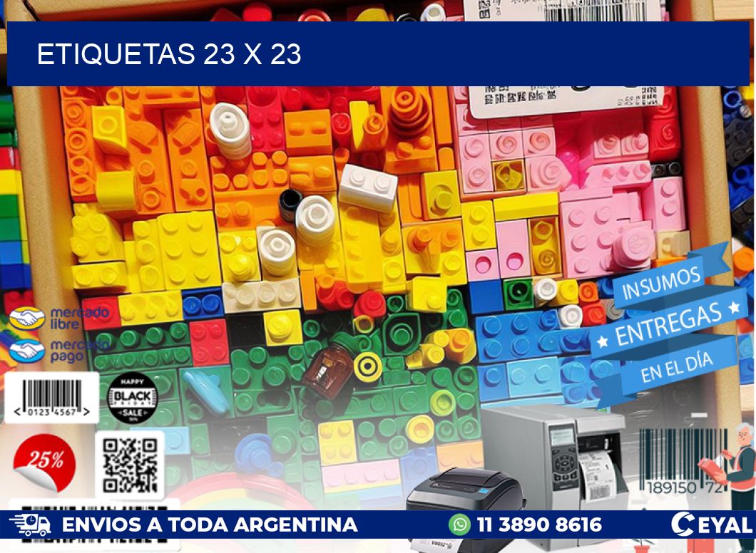 ETIQUETAS 23 x 23