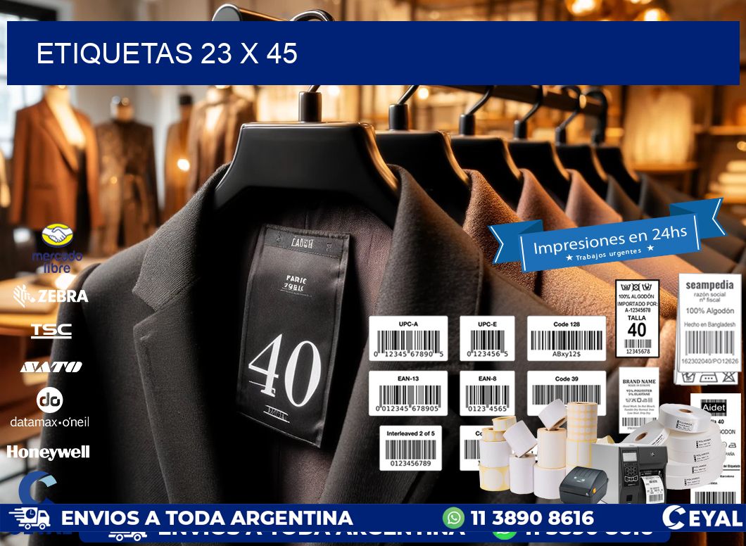 ETIQUETAS 23 x 45