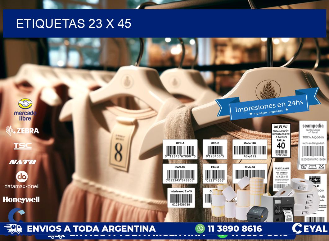 ETIQUETAS 23 x 45