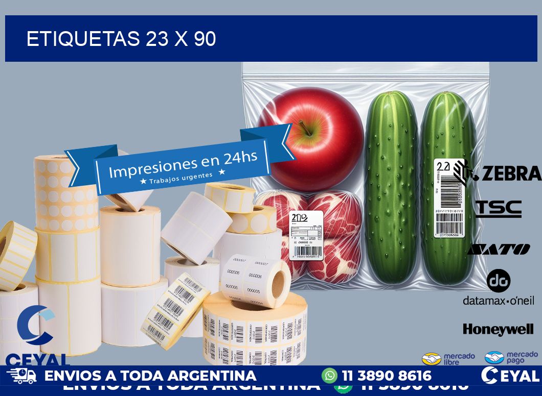 ETIQUETAS 23 x 90