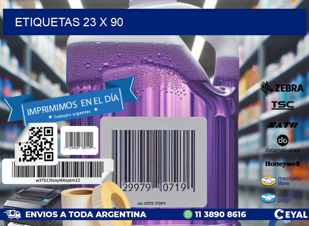 ETIQUETAS 23 x 90