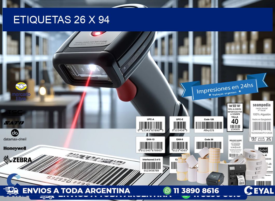 ETIQUETAS 26 x 94