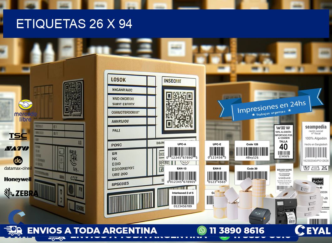 ETIQUETAS 26 x 94