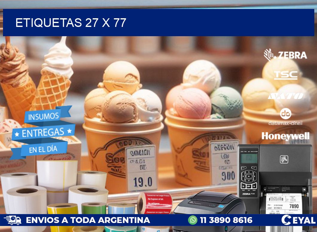 ETIQUETAS 27 x 77