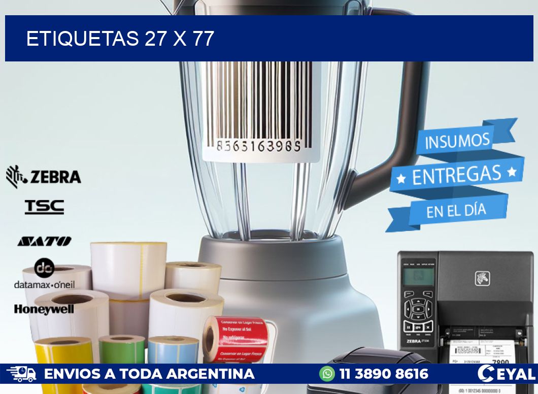 ETIQUETAS 27 x 77