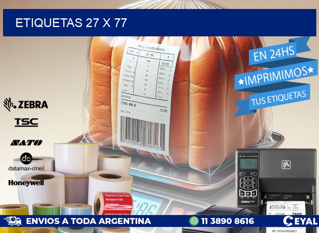 ETIQUETAS 27 x 77