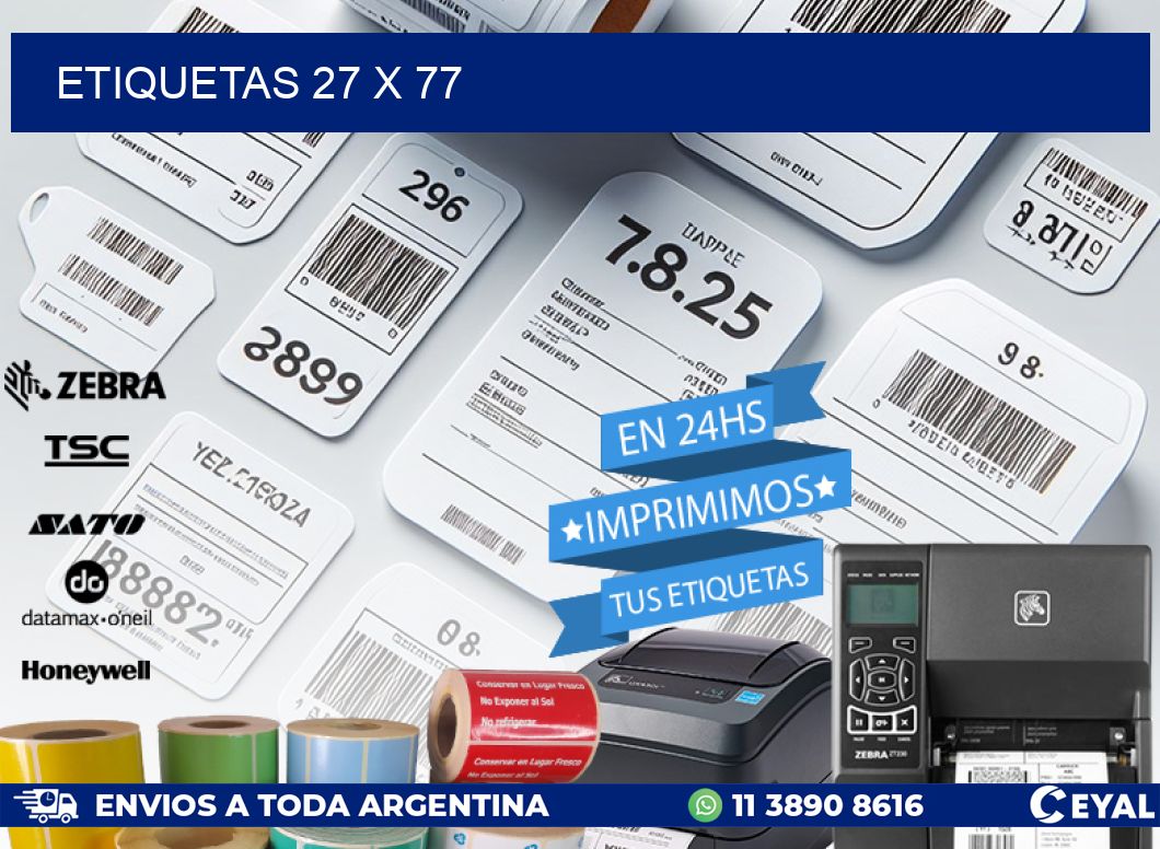 ETIQUETAS 27 x 77