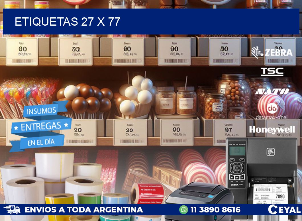 ETIQUETAS 27 x 77
