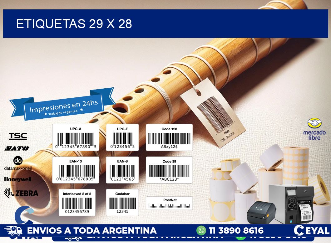 ETIQUETAS 29 x 28