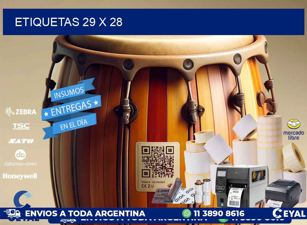 ETIQUETAS 29 x 28