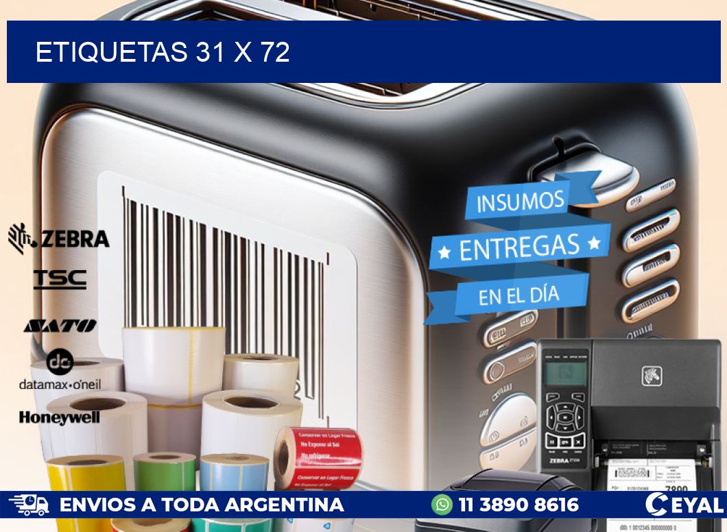 ETIQUETAS 31 x 72