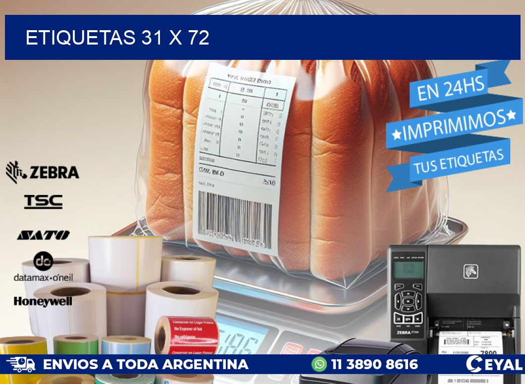 ETIQUETAS 31 x 72