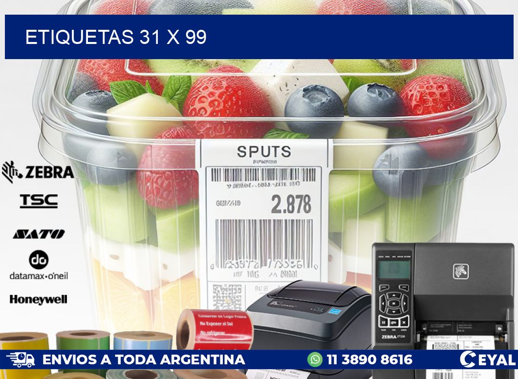 ETIQUETAS 31 x 99