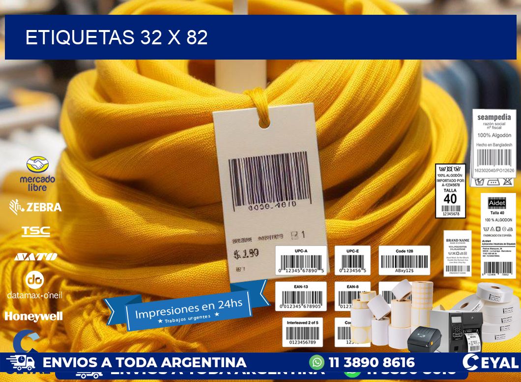 ETIQUETAS 32 x 82