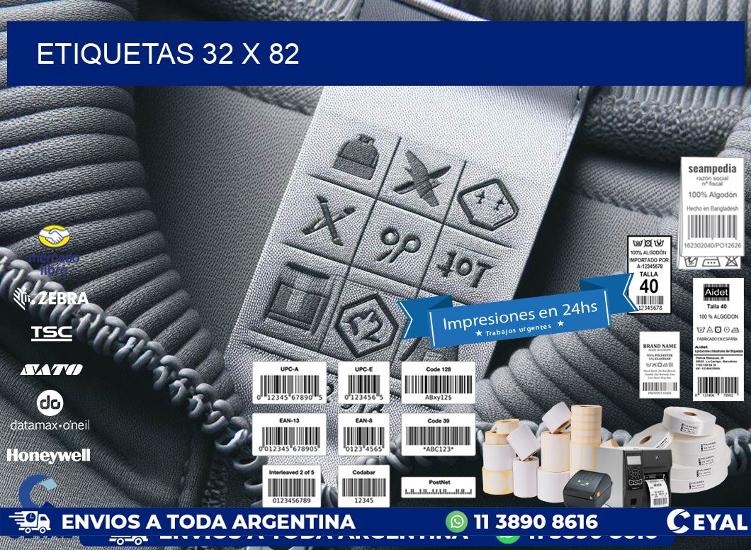 ETIQUETAS 32 x 82