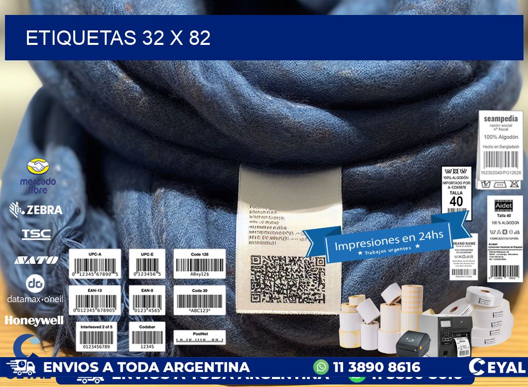 ETIQUETAS 32 x 82