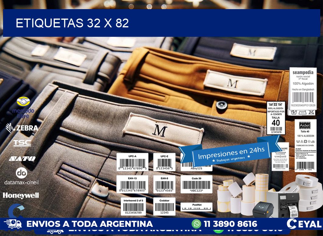 ETIQUETAS 32 x 82
