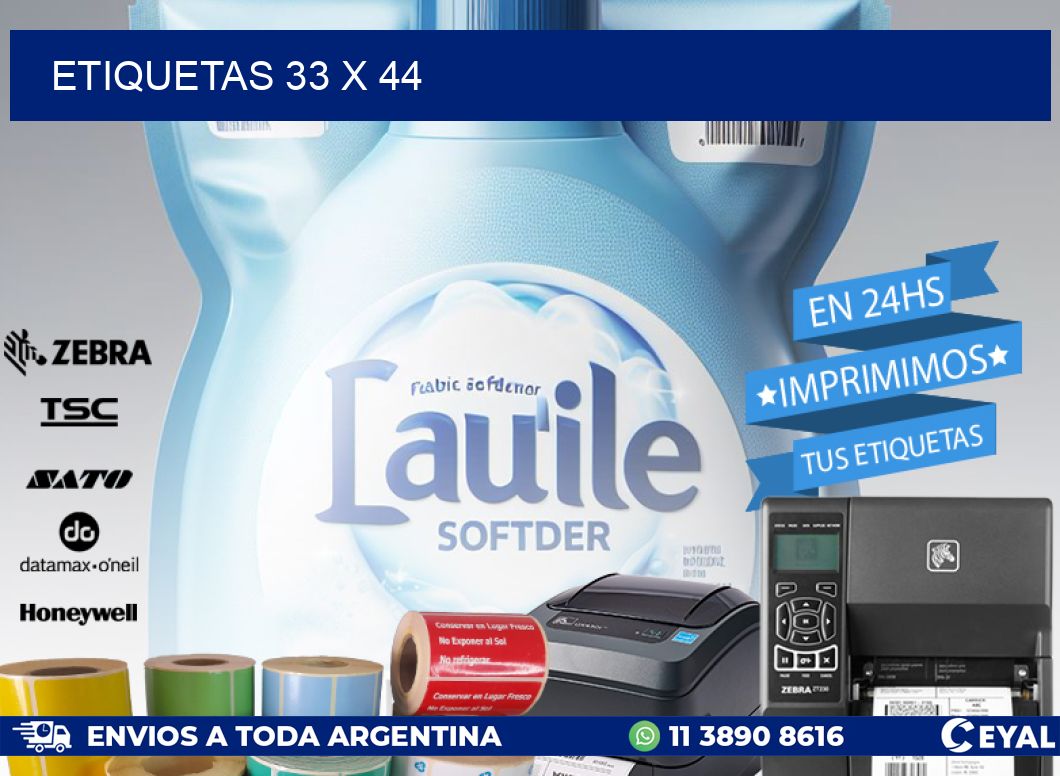 ETIQUETAS 33 x 44